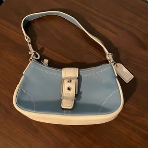 Vintage Coach Hamptons Leather Buckle Bag